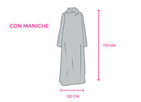 Plaid In Pile Coperta Con Maniche Da Divano Inverno Caldo Modello Bristol 3