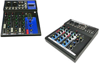 MIXER AUDIO PROFESSIONALE 4 CANALI USB CON ECHO-DELAY dj karaoke pianobar