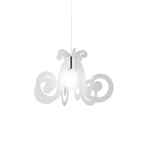 Sospensione Moderna Space Collection Polilux ® Satinato Metallo Cromo E27 D64Cm