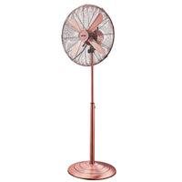 Ventilatore a piantana vintage zephir pfvf41br 40 cm 3 velocità e oscillazione