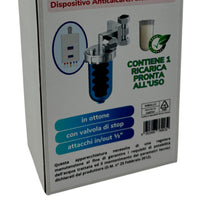 Dosatore proporzionale di polifosfato per impianti idraulici Per Caldaia Filtro Anticalcare ByPass Protezione Impianto con Ricarica Inclusa Attacchi Ruotabili Confezione da 12 scatole