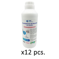 Confezione 12 flaconi da 1 kg ciascuno di Ricarica di polifosfati in polvere per Caldaia Food Grade Lunga Durata Rapido indurimento Anticalcare e Anticorrosivo per dosatori proporzionali