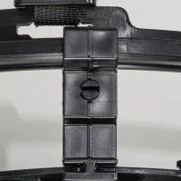 Sistema di ritorno per pallacanestro con rotazione a 360°, 35,6 x 35,6 x 75,5 cm, nero