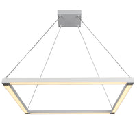 Lampada A Sospensione Moderna Aeris Squadrata A Led Integrati 65W 3000K