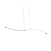 Sospensione Moderna Scorpius Onda Led Integrato 18W Alluminio Bianco
