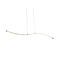 Sospensione Moderna Scorpius Onda Led Integrato 18W Alluminio Bianco