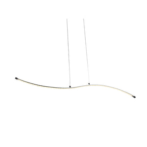 Sospensione Moderna Scorpius Onda Led Integrato 18W Alluminio Bianco