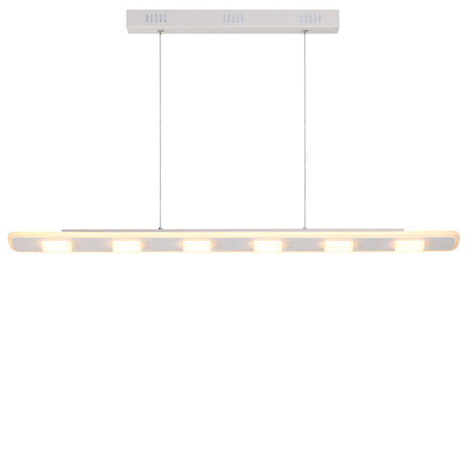 Sospensione Lineare Alchemy Led Integrati 88W Dimmerabile Alluminio Bianco