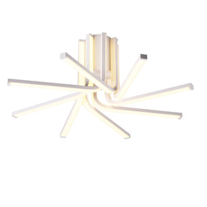 Lampada Da Soffitto Mistral 2 Led Integrato 56 Watt Alluminio Bianco