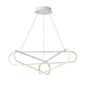 Sospensione Moderna Voltelle Led Integrato 88W In Alluminio Bianco