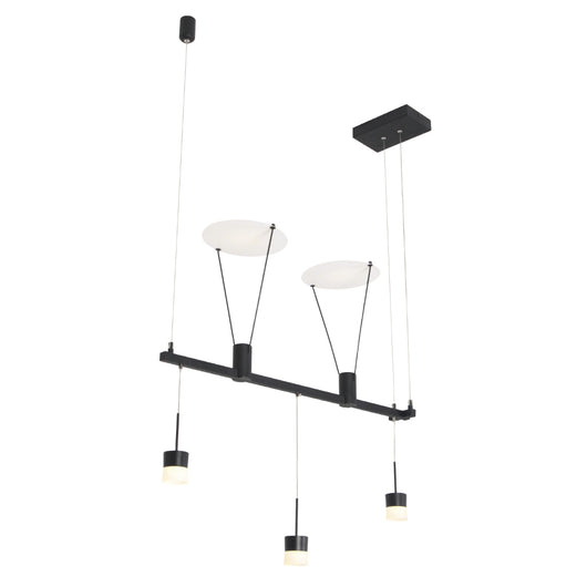 Sospensione Moderna Duplex 5 Luci Led Integrato 2 Gu 10W+ 3 X 5W