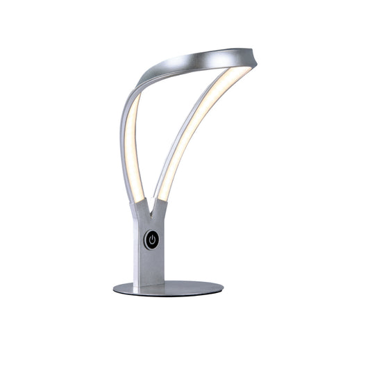 Lampada Da Tavolo Moderna Shine T1 Led Integrato 6W Dimmer Touch Argento