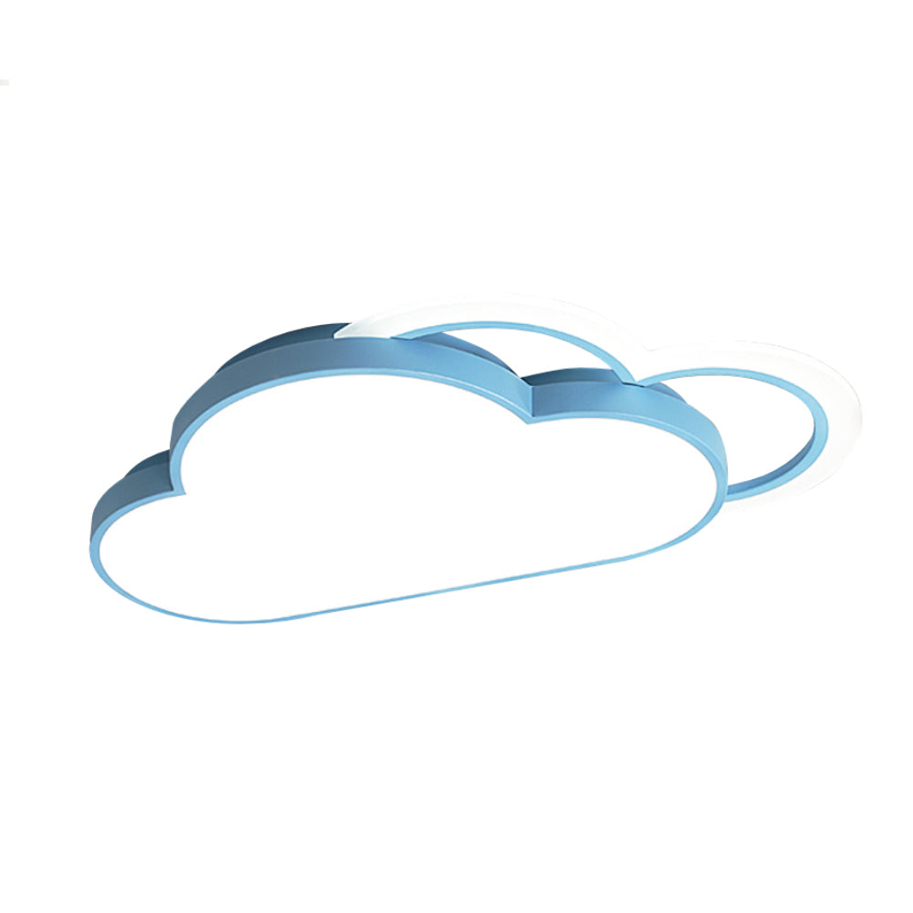 Lampada Da Soffitto Cloud Blu Led Integrato 36W Dimmerabile