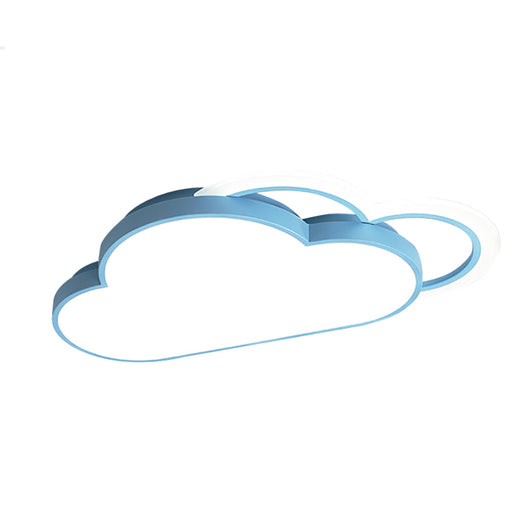 Lampada Da Soffitto Cloud Blu Led Integrato 36W Dimmerabile