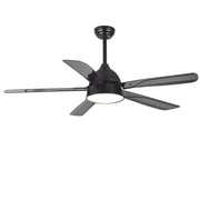 Ventilatore Shamal Acciaio Nero Led 24 W Telecomando 3 Velocità Estate-Inverno