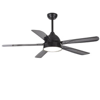 Ventilatore Shamal Acciaio Nero Led 24 W Telecomando 3 Velocità Estate-Inverno