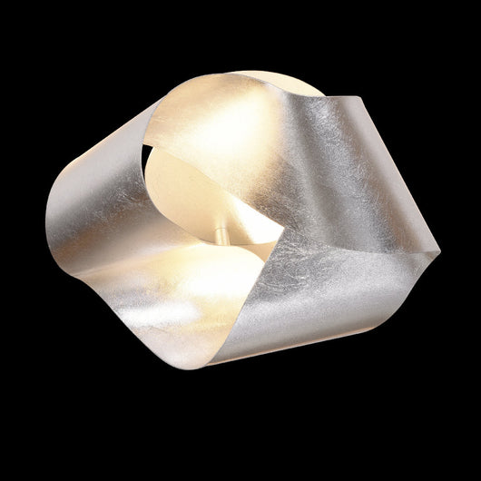 Plafoniera Drive In Acciaio Foglia D'Argento Led Integrato 20W 3000K