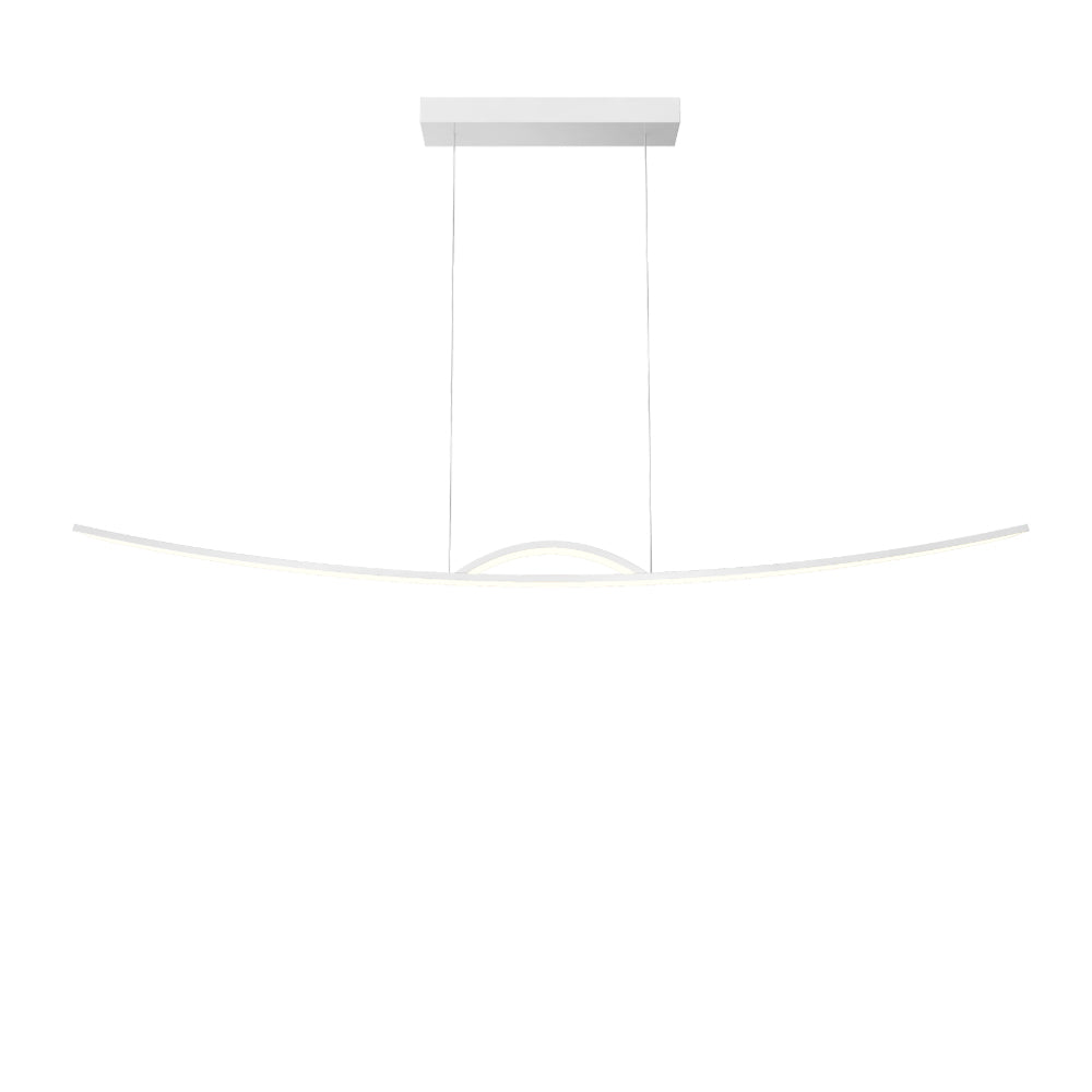 Lampada A Sospensione Design Sunrise Led Integrato 36 W In Alluminio Bianco
