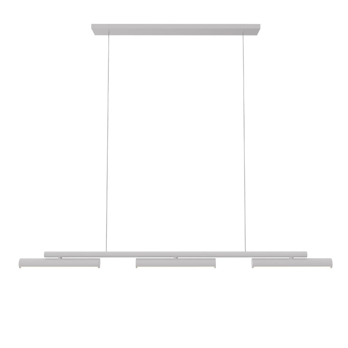 Sospensione Dimmerabile Batons Luci Direzionabili Led Integrato 36W Grigio