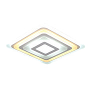 Plafoniera Moderna Tak 1 Quadrati Concentrici Led Dimmerabile Con Telecomando