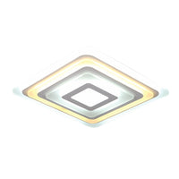 Plafoniera Moderna Tak 1 Quadrati Concentrici Led Dimmerabile Con Telecomando