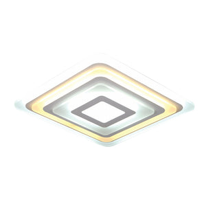 Plafoniera Moderna Tak 1 Quadrati Concentrici Led Dimmerabile Con Telecomando