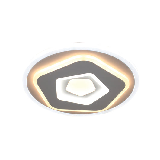 Plafoniera Moderna Tak 3 Forme Geometriche Led Dimmerabile Con Telecomando