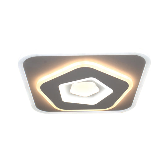 Plafoniera Moderna Tak 4 Forme Geometriche Led Dimmerabile Con Telecomando