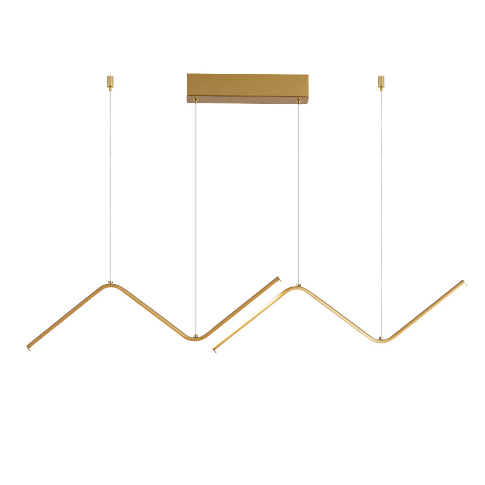 Lampada A Sospensione Moderna Pedraforca Con Decentratamento Led 36 Watt Oro