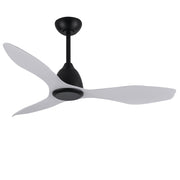 Ventilatore Taku Acciaio Nero E Pale Argento Telecomando Funzione Estate-Inverno