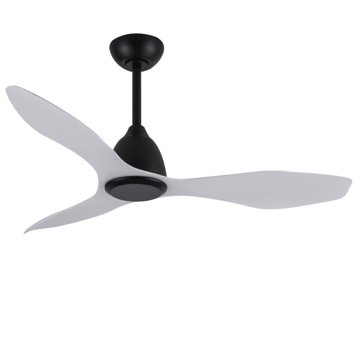 Ventilatore Taku Acciaio Nero E Pale Argento Telecomando Funzione Estate-Inverno