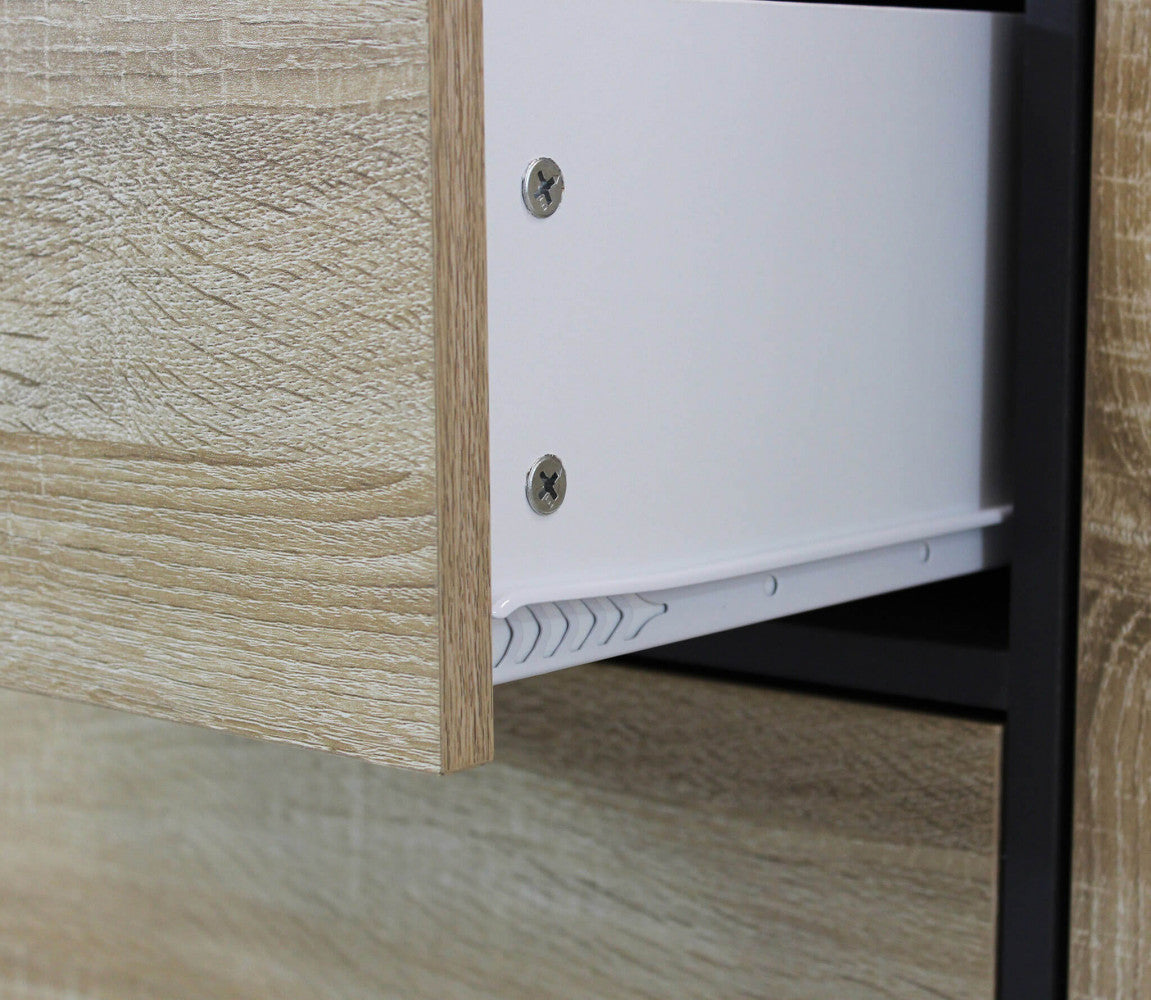 Mobile Emory 119x39,5x85,6 h cm in Truciolare bilaminato Antracite