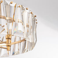 Lampadario Contemporaneo Puntes Metallo Oro 6 Luci