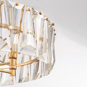 Lampadario Contemporaneo Puntes Metallo Oro 6 Luci