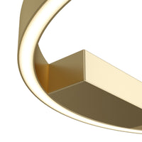 Lampadario A Sospensione Moderno Rim Alluminio Ottone 1 Led 25W