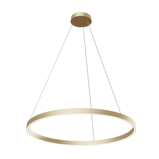 Lampadario A Sospensione Moderno Rim Alluminio Ottone 1 Led 51W
