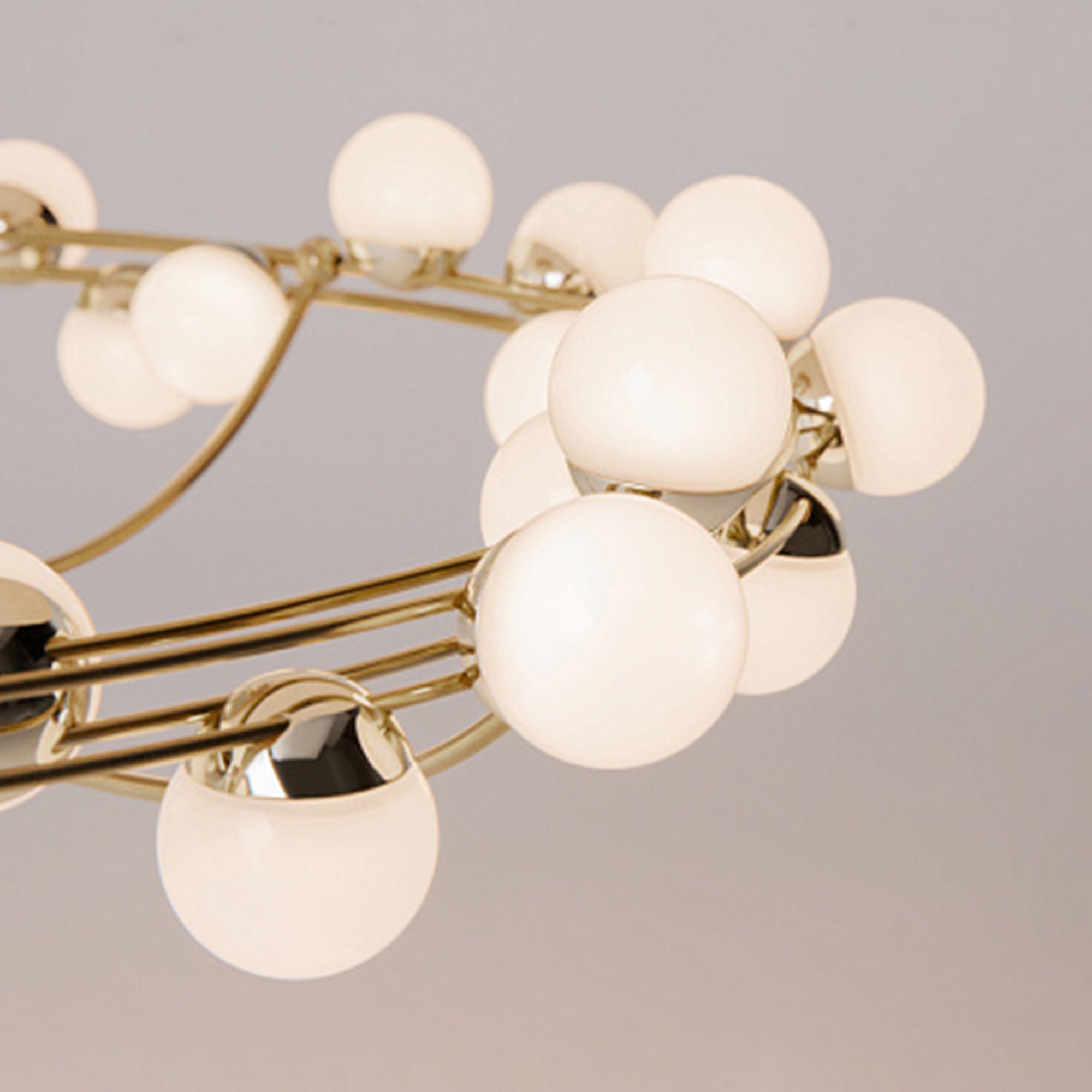 Plafoniera Moderna Tessara Led Integrato 55W Acciaio Oro Ip20