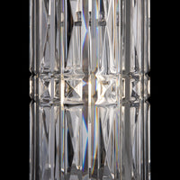 Applique Contemporanea Facet Metallo Cromo 3 Luci Diffusori Vetro