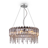 Lampadario Contemporaneo Hail Metallo Cromo 8 Luci