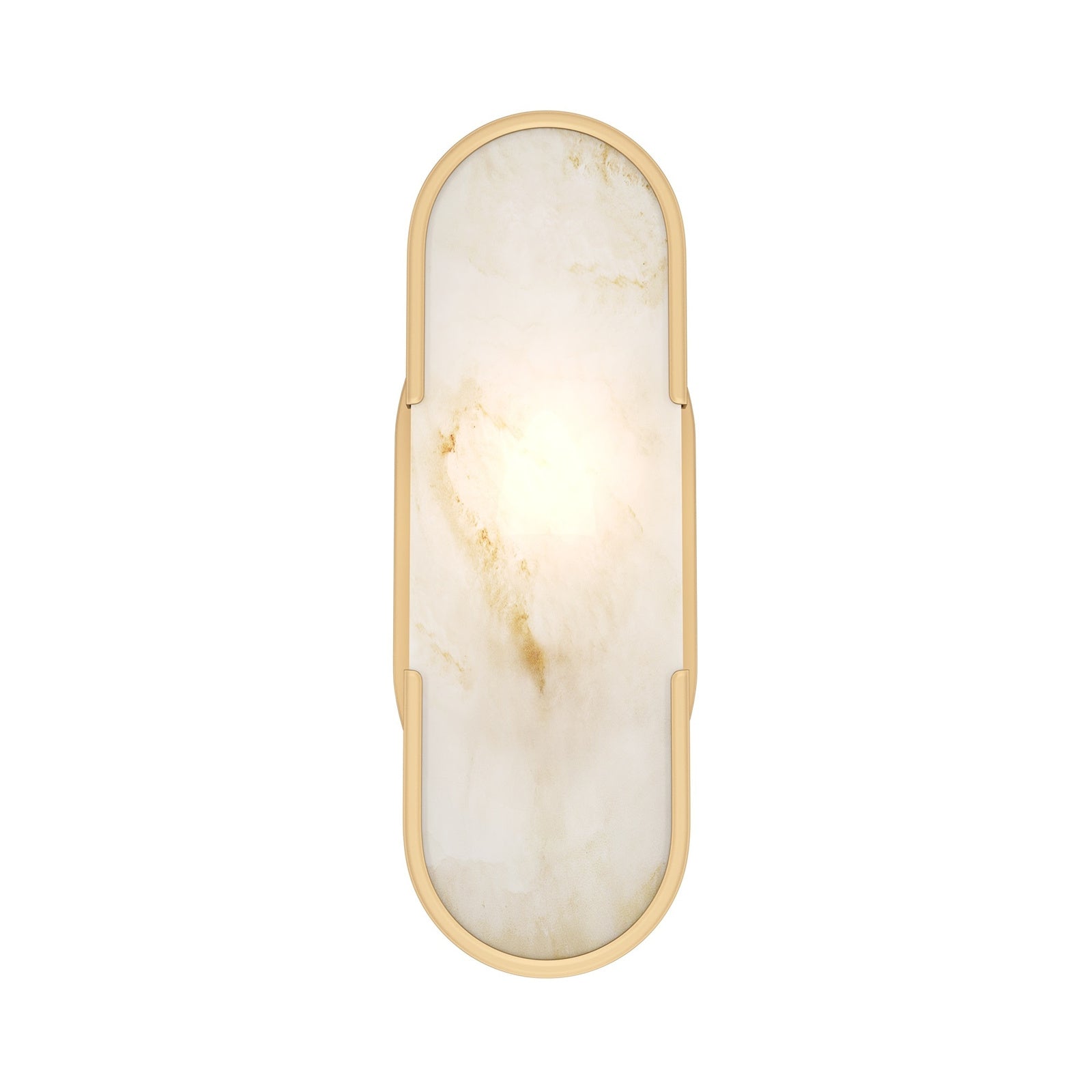 Applique Da Parete Moderno Marmo Metallo Oro Marmo 1 Luce E14 40W