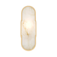 Applique Da Parete Moderno Marmo Metallo Oro Marmo 1 Luce E14 40W