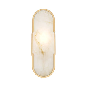 Applique Da Parete Moderno Marmo Metallo Oro Marmo 1 Luce E14 40W