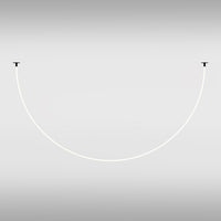 Lampadario A Sospensione Moderno Tau Alluminio Nero Luce Led 40W