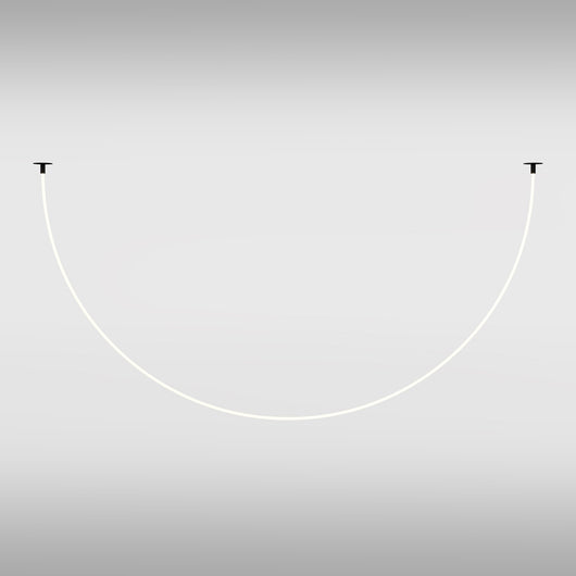 Lampadario A Sospensione Moderno Tau Alluminio Nero Luce Led 40W