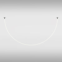 Lampadario A Sospensione Moderno Tau Alluminio Nero Luce Led 40W