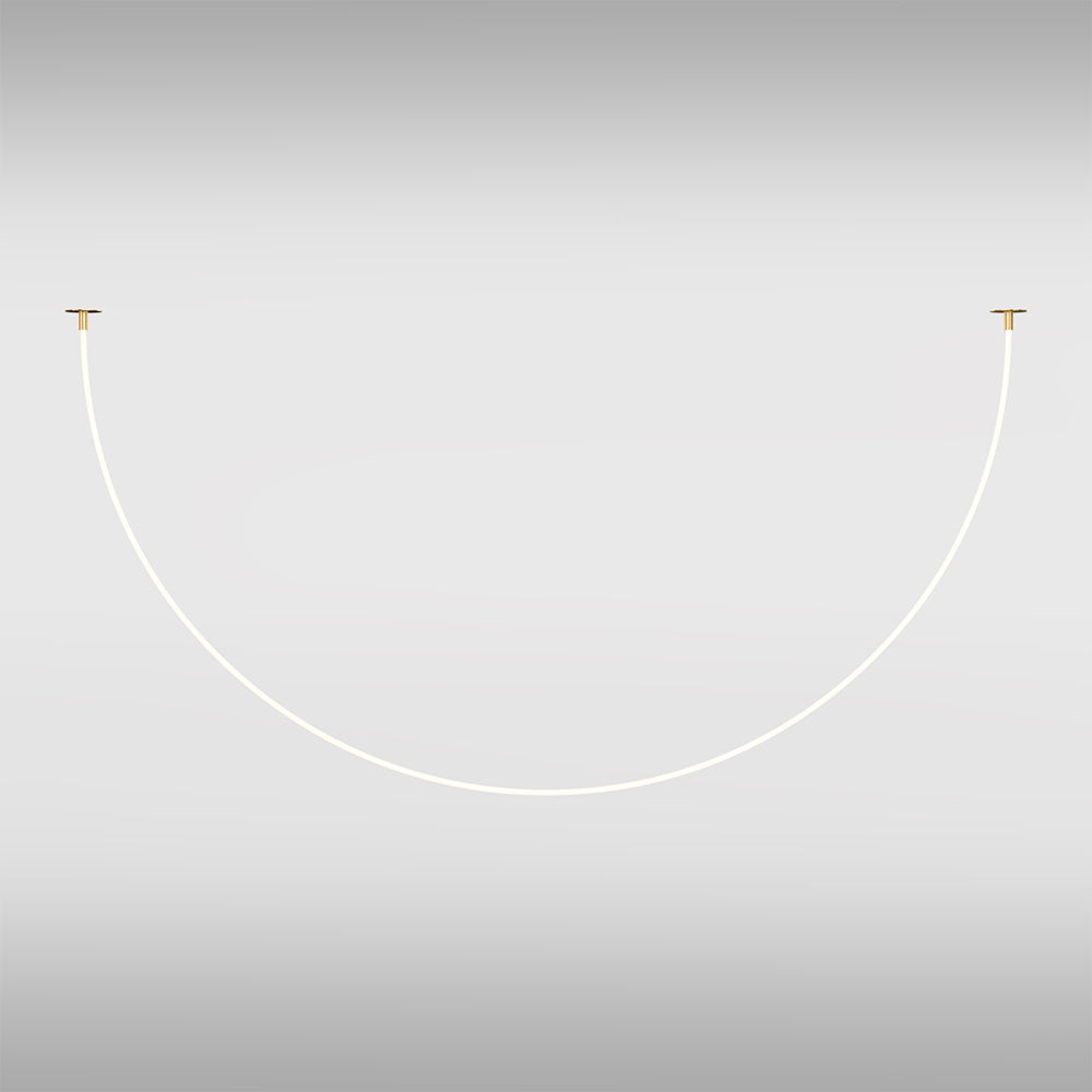 Lampadario A Sospensione Moderno Tau Alluminio Oro Luce Led 40W