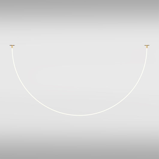 Lampadario A Sospensione Moderno Tau Alluminio Oro Luce Led 40W