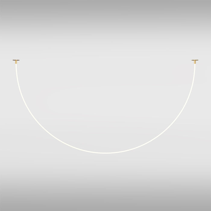 Lampadario A Sospensione Moderno Tau Alluminio Oro Luce Led 40W