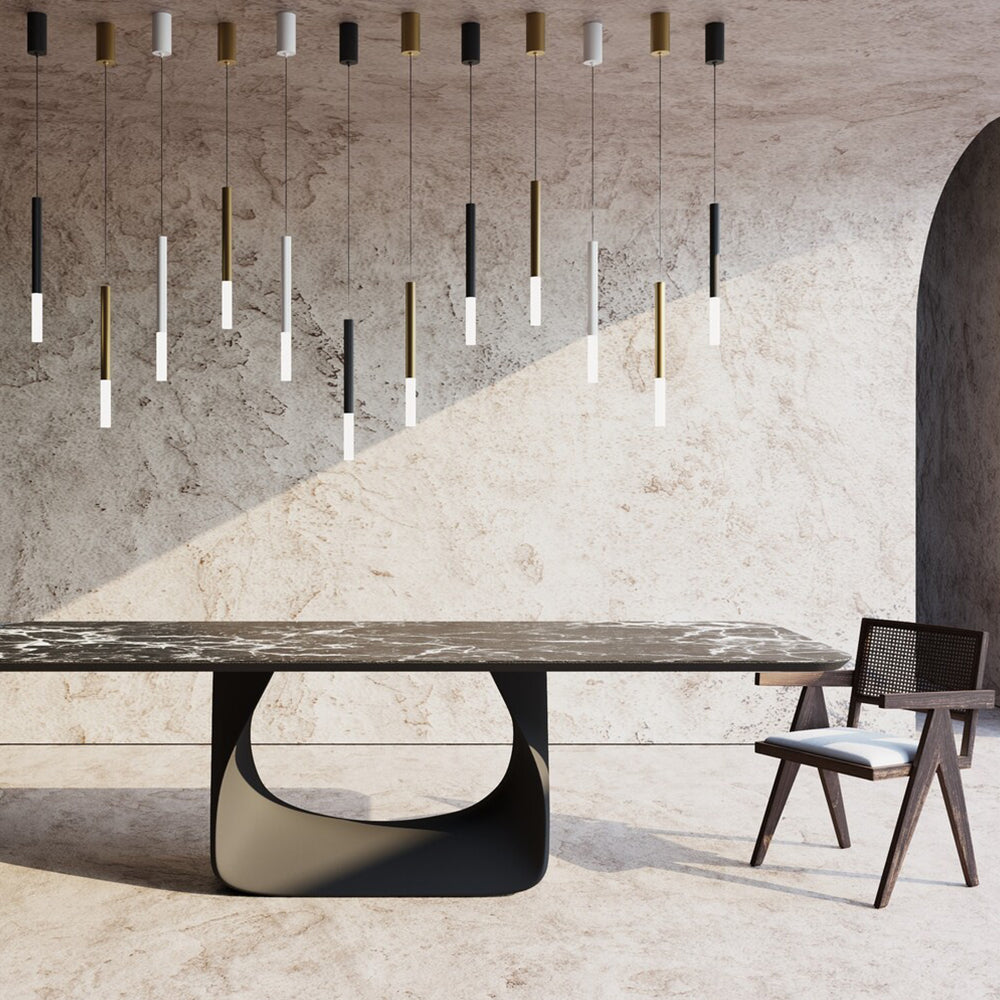 Lampadario A Sospensione Moderno Pro Shade 1 Led 6W Alluminio Bianco Ip20