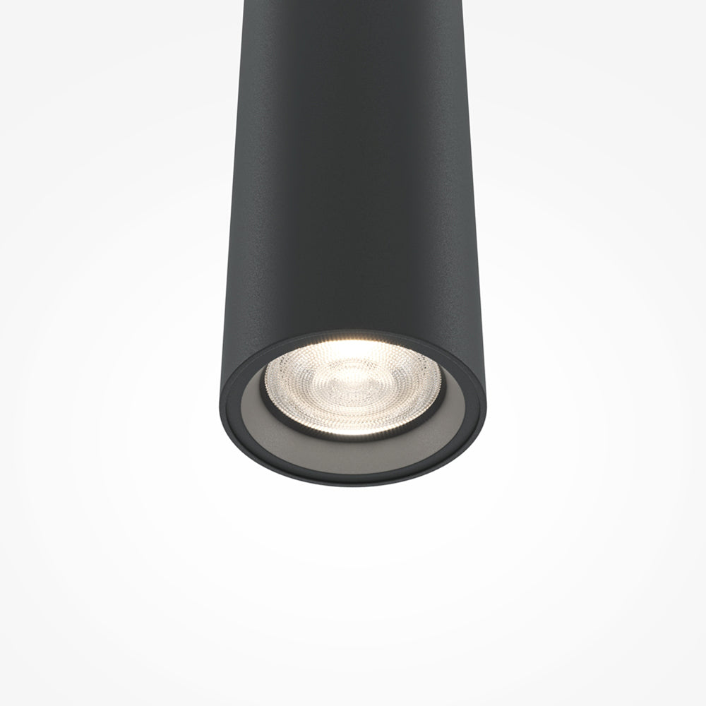 Lampadario A Sospensione Moderno Pro Base 1 Led Integrato 6W Alluminio Nero Ip20